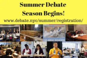 NYC Debate League Weekly Newsletter