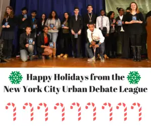 Happy Holidays from the NYC Urban Debate League!