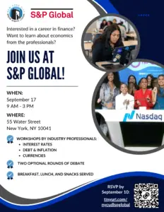 📢 HS Debaters: S&P Global Event on Sept 17