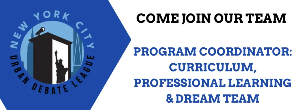 We’re Hiring: Coordinator, Programming: Curriculum, Professional Learning & Dream Team