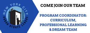 We’re Hiring: Coordinator, Programming: Curriculum, Professional Learning & Dream Team